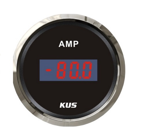 KUS ampérmeter digitálny do 50 Amp- čierny