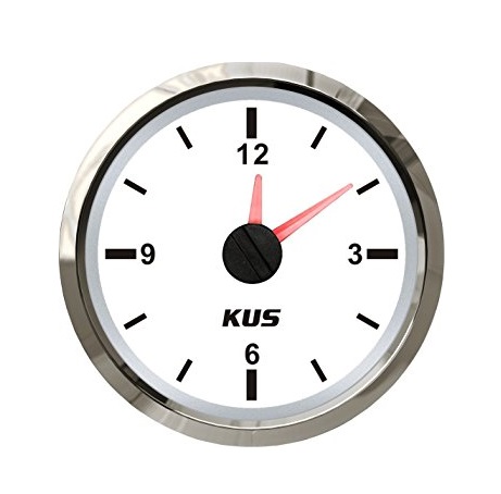 KUS analógové hodiny - biele