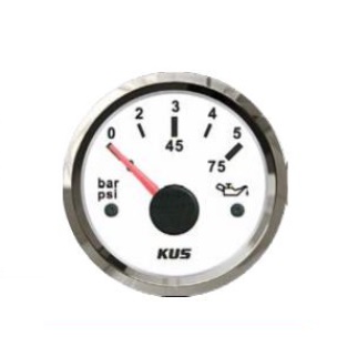 KUS ukazovateľ tlaku oleja 0-10 bar,  biely