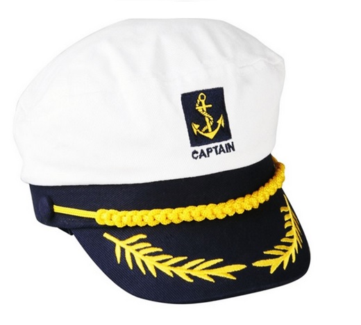Kapitánska čiapka biela univerzálna, nastaviteľná veľkosť