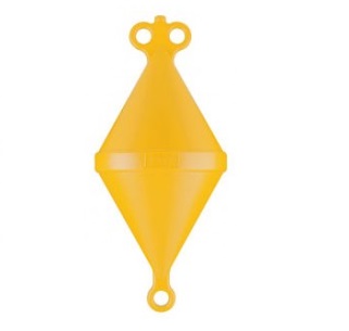 Kotevná bója žltá 22 x 49 cm
