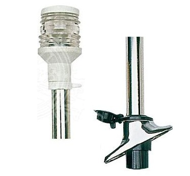 Kotevné svetlo s odnímateľným stožiarom a držiakom vlajky 60 cm