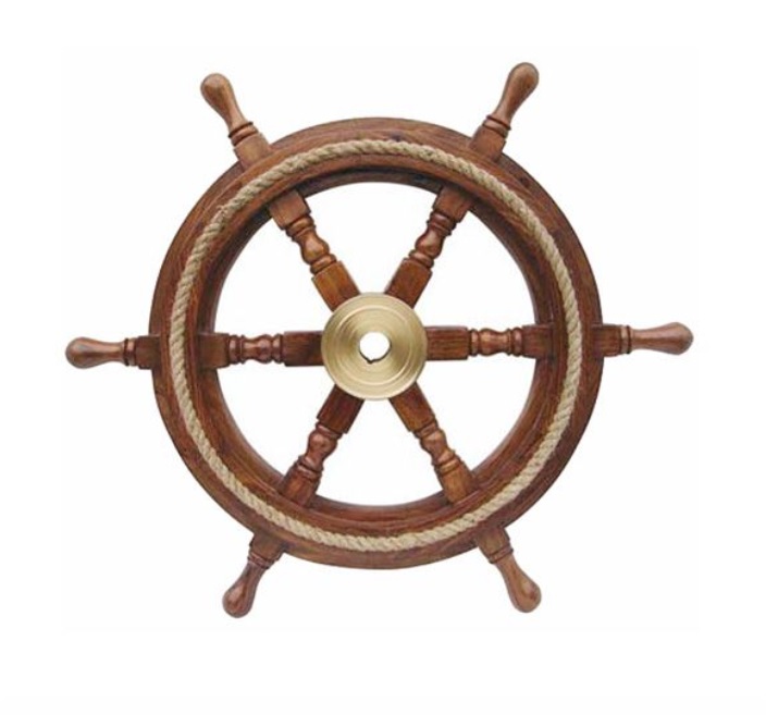 Lodné kormidlo Ø 30 cm s lankom