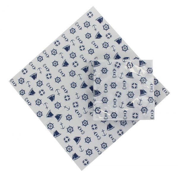 Lodné papierové servítky s námorným motívom