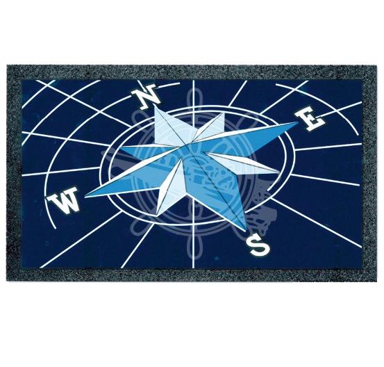 Lodná rohožka s motívom svetových strán - 400 x  680 mm