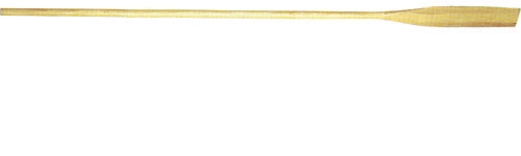 Veslo z tvrdého dreva so zúženou plochou ploutvou 240 cm