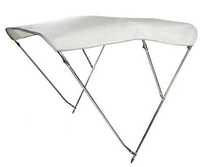 Bimini 3 ramenné biele - nerez, šírka 245/255 cm
