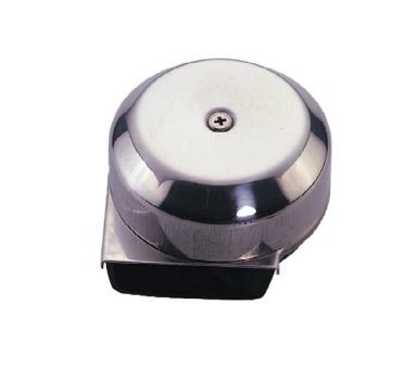 Elektrický klaksón nerezový okrúhly 12 V