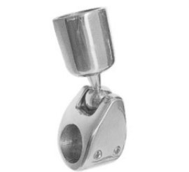 Nerezová koncovka s guľovým kĺbom s montážo na zábradlie Ø 7/8ʺ