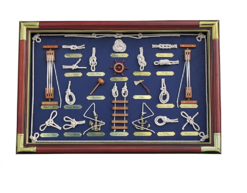 Obraz - Námorné uzly 60 x 40 cm