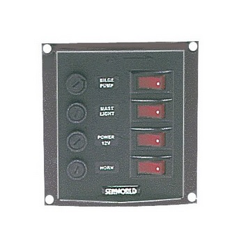 Vertikálny ovládací panel so 4 spínačmi