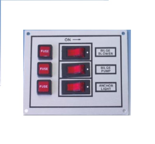 Ovládací panel so spínačmi