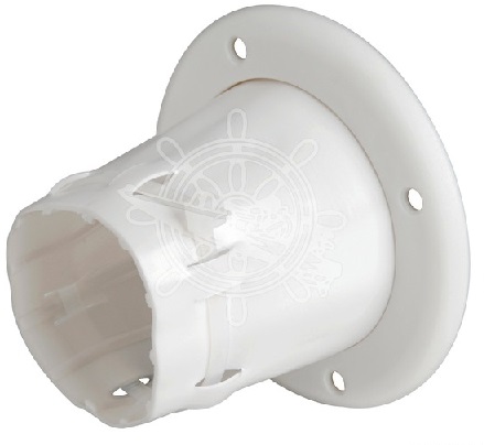 PVC káblový vývod - biely