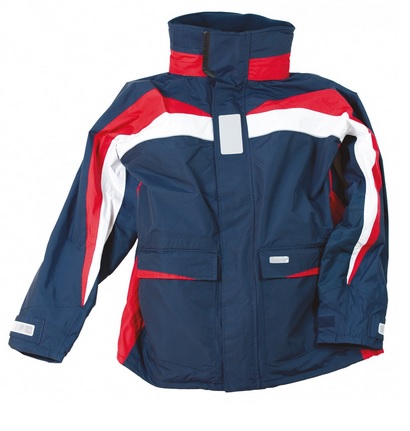 Pánska bunda na plachtenie BERGEN - navy/červeno/biela