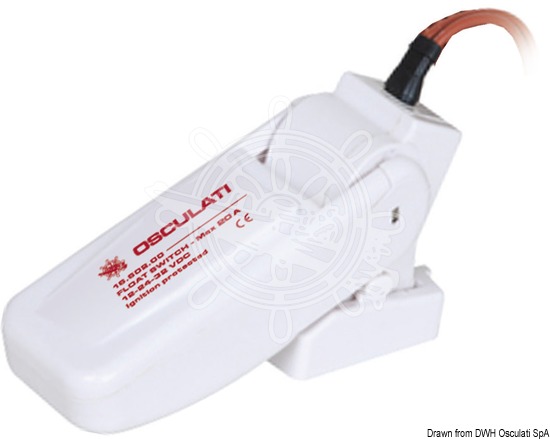 Plavákový spínač pre bilge pumpu