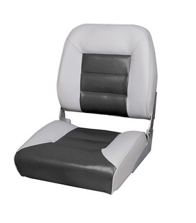 Polstrované skladacie sedadlo MIAMI - sivo-antrazitové