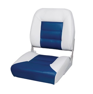 Polstrované skladacie sedadlo MIAMI - bielo-modré