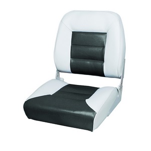 Polstrované skladacie sedadlo MIAMI - bielo-antrazitové