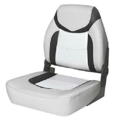 Polstrované  sedadlo PREMIUM FISHERMAN - sivo/antrazitovo/biele