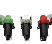 Pozičné navigačné svetlá na D batérie - SET - zelené, biele, červené