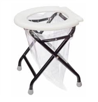 Prenosné skladacie WC - sivá doska