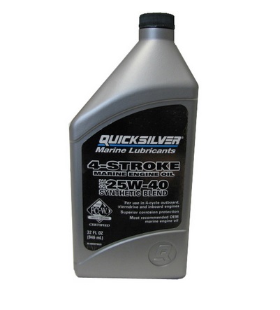 QUICKSILVER SAE 25W-40 Synthetic Blend motorový olej pre 4-taktné motory 1L 