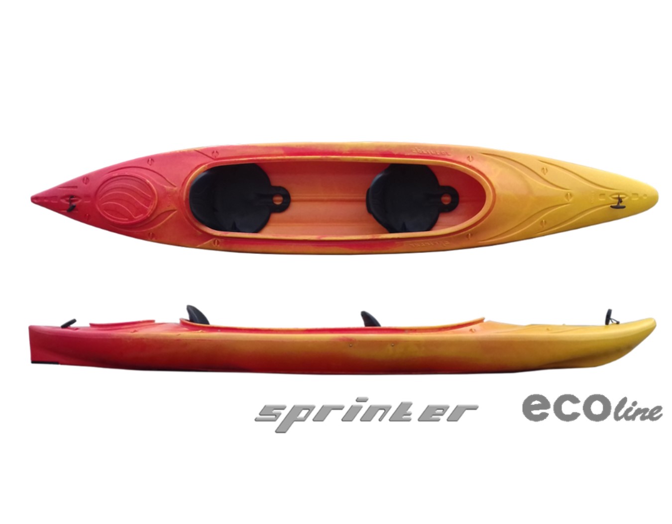 ROTEKO SPRINTER I ECOline turistický plastový kajak / kanoe dvojmiestny