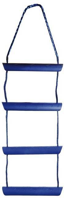 Rebrík na čln modrý - 4 schodíky
