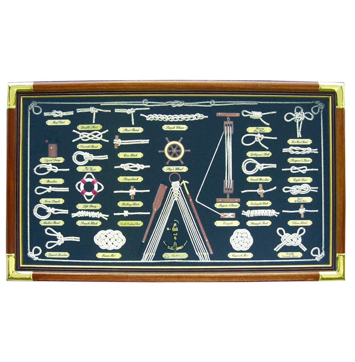 SEA-CLUB Obraz - Námorné uzly 73 x 43 cm