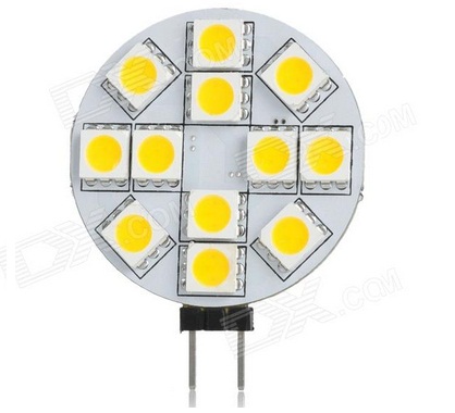 SMD LED žiarovka 12 LED, G4 pripojenie