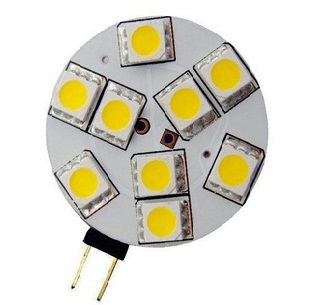 SMD LED žiarovka 9 LED, G4 pripojenie