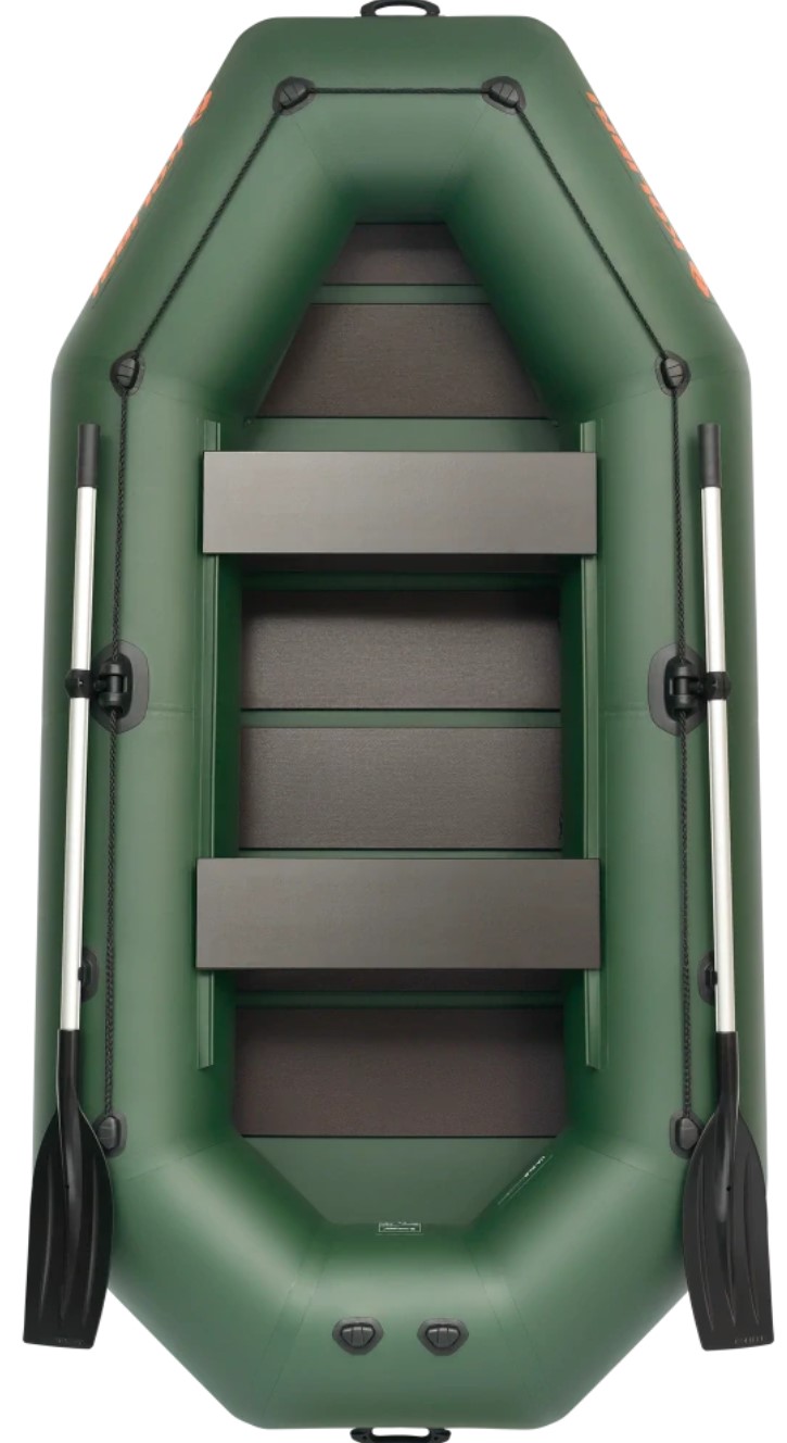 KOLIBRI K-300 CT nafukovací čln s lamelovou podlahou + držiak motora - zelený