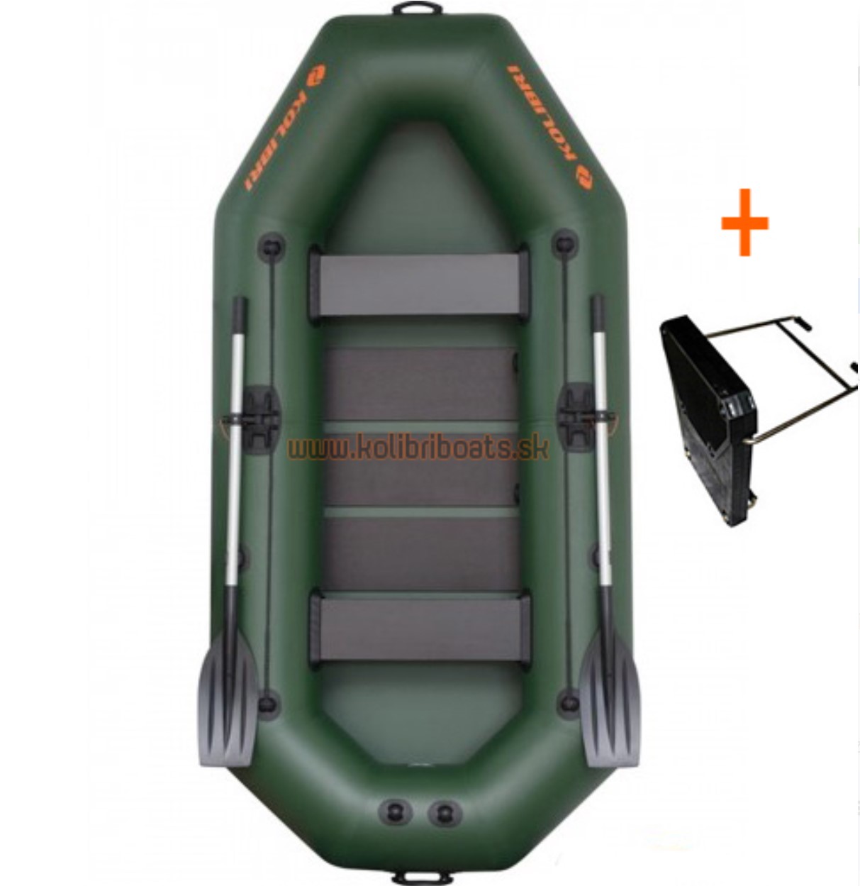 KOLIBRI K-280 T nafukovací čln s lamelovou podlahou + držiak motora