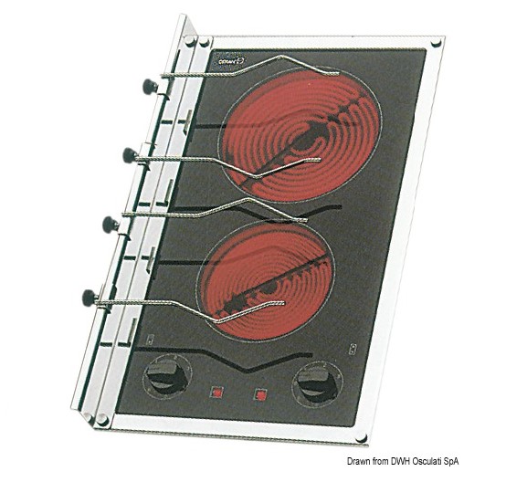 Sklokeramická varná doska - 2 horáky