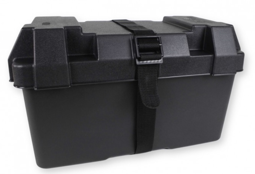 Skriňka na akumulátor 365x200x200mm - čierna
