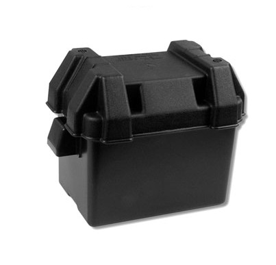 Skrinka na akumulátor 36x24x27 cm -čierna