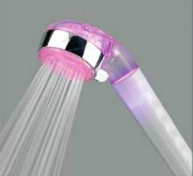 Sprchová hlavica s farebným LED ukazovateľom teploty