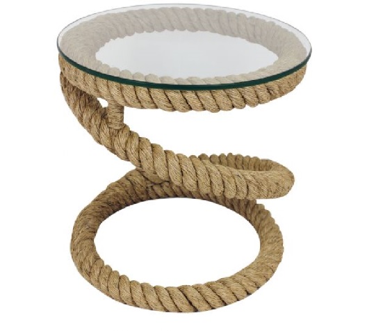 Stôl so sklenenou doskou guľatý