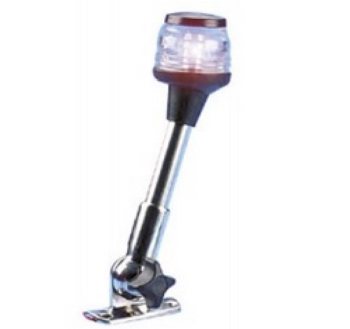 TREM navigačné svetlo 360° s nerezovou základňou biele - 23cm