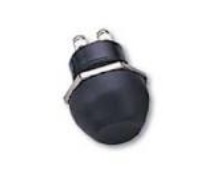 Tlačidlový spínač s gumenou čiapkou - 12V