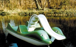 AQUA SYBB Vodný bicykel  DWB-04 + tobogan - 395x160x80cm