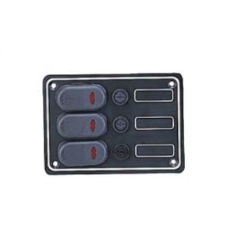 Vodotesný ovládací panel s 3 spínačmi