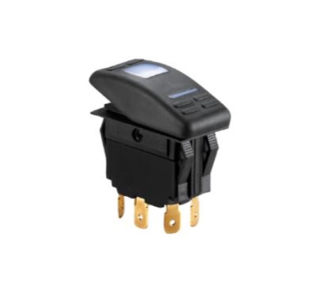 Vodotesný spínač s LED svetlom EIN/AUS - 3 pólový