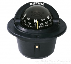 Vstavaný kompas RITCHIE F-50 pre motorové člny
