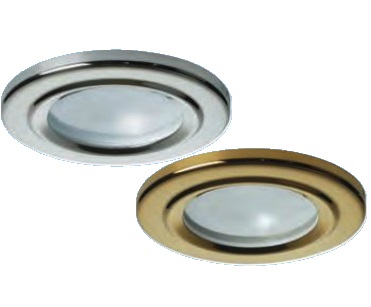 Vstavané stropné svetlo Olaf - leštená nerezová oceľ