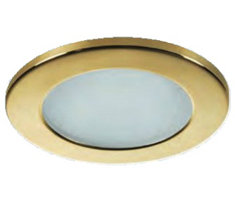 Vstavané stropné svetlo Tosca - SADA 2ks., zlatý rám