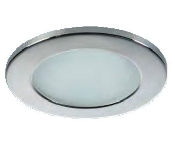 Vstavané stropné svetlo Tosca - SADA 2ks., rám leštený nerez