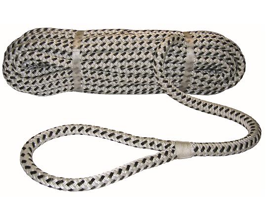 FSE ROBLINE Vyväzovacie lano s okom 8mm x 5m čierno-biele