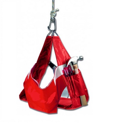 Záchranná sedačka s operadlom - oranžová