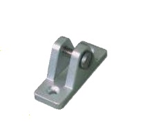 Základňa  so skrutkou rovná hliníková strieborná